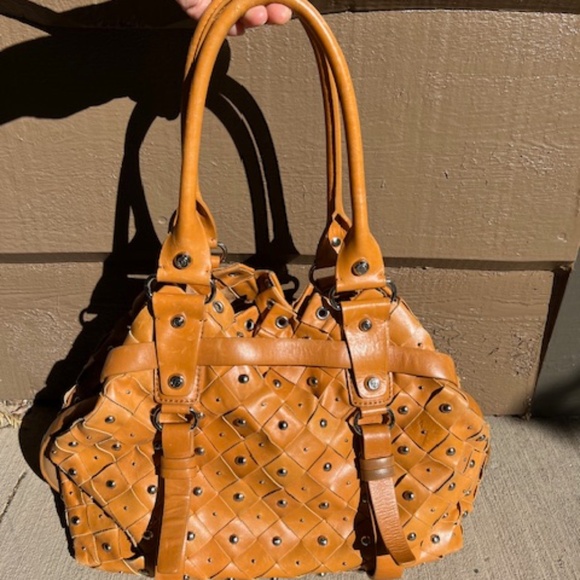 Francesco Biasia leather purse-satchel - Picture 1 of 7